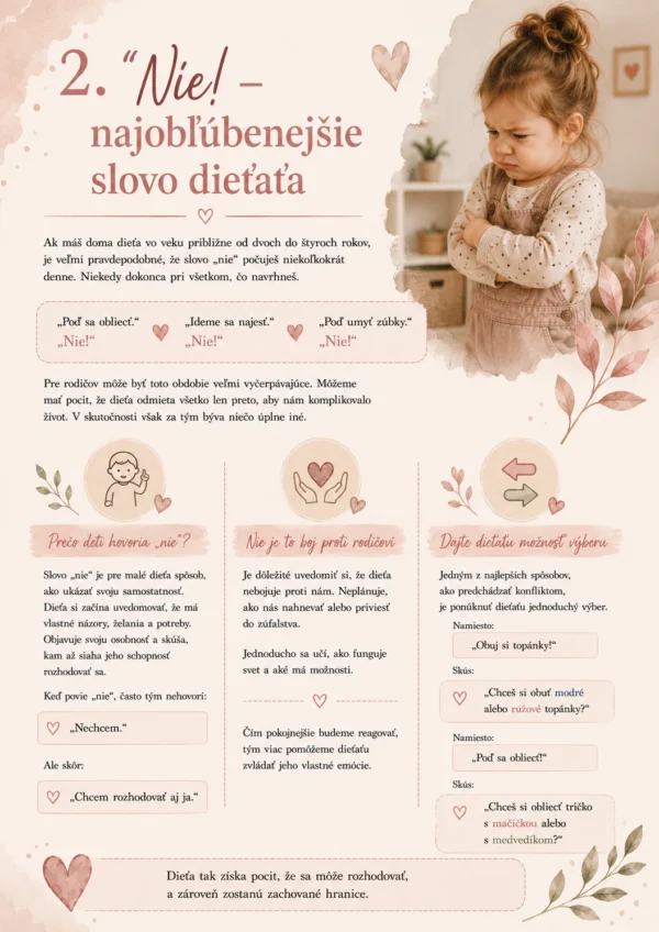 Dievčatko v období vzdoru hovorí nie – prečo deti odmietajú a ako podporiť ich samostatnosť
